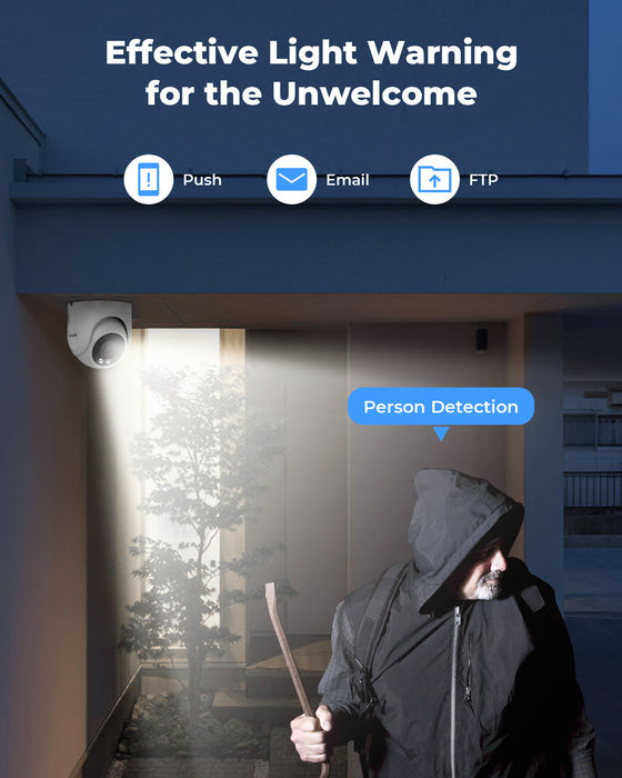 H.View 4K Dome AI Caméra avec emplacement de carte SD (HV-E800DA)