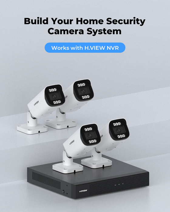 H.View Bullet 4K AI Caméra avec machine à sous carte SD (HV-E800A)