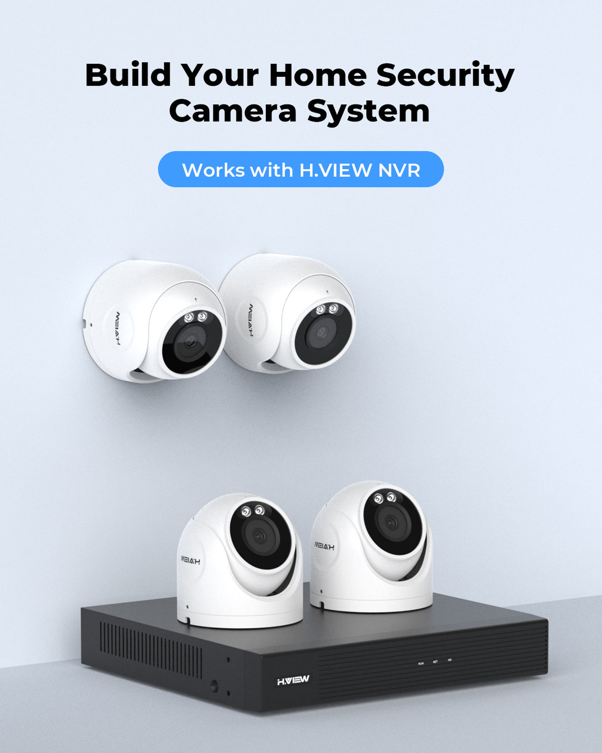 H.View 4K PoE IP Dome Camera with Audio, 2.8mm Lens, Wide Angle, Secur ...
