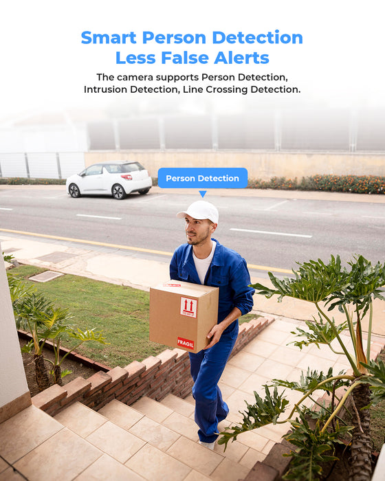 H.View Bullet 4K AI Caméra avec machine à sous carte SD (HV-E800A)