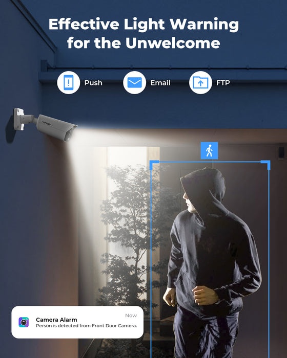 H.View Bullet 4K AI Caméra avec machine à sous carte SD (HV-E800A)
