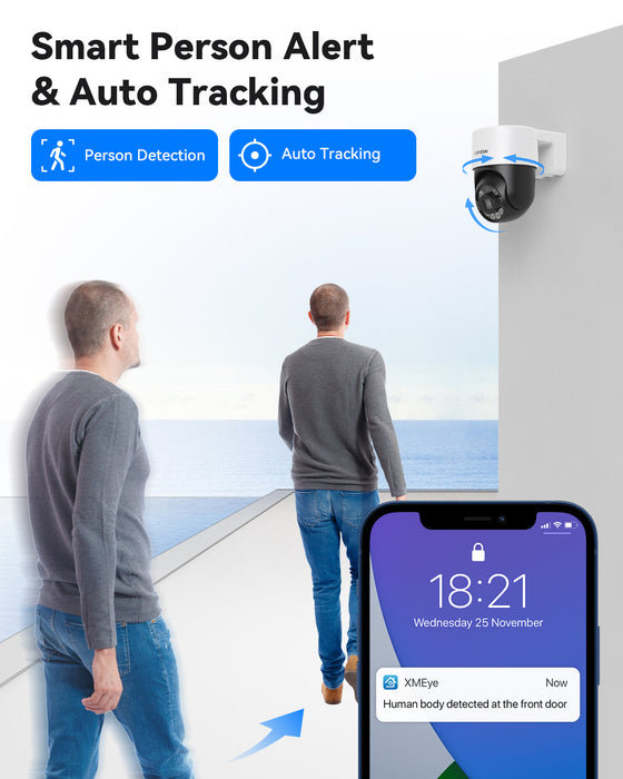 H.view 8Ch 8MP Cctv Security PTZ Cameras System Home Video Surveillanc ...