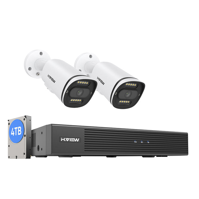 ANNKE 8CH 5MP Security Camera System With DVR - H.265+, Outdoor Color Night Vision, 8 Cameras (No Hard Drive)