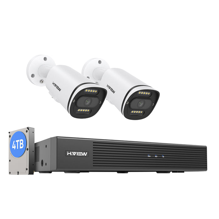 H.View Colorcam 4k (8MP) Ultra HD 8 Kanäle Poe Security System02