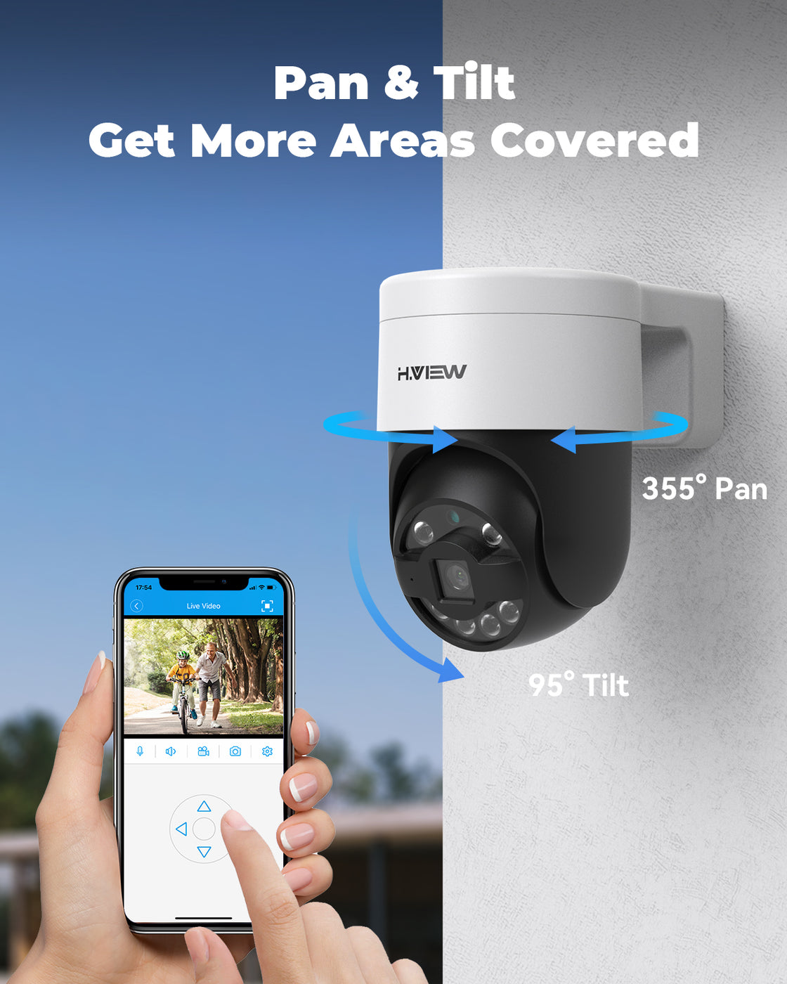 H.view 8Ch 8MP Cctv Security PTZ Cameras System Home Video Surveillanc ...